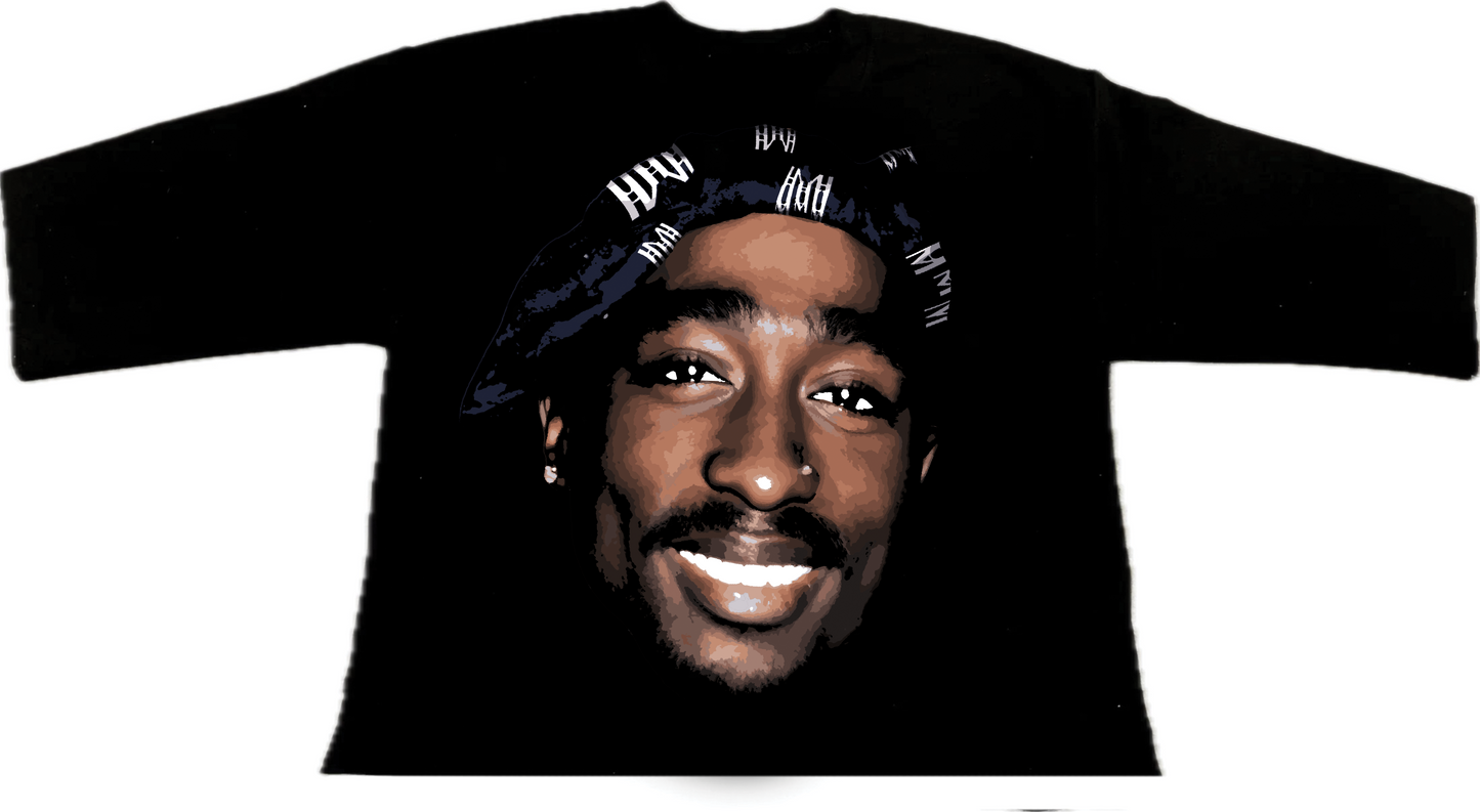 All Eyez On Me Black Monarch Cropped T-Shirt